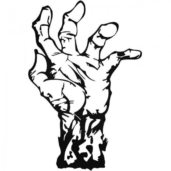 Zombie Hand 42 Decal Sticker