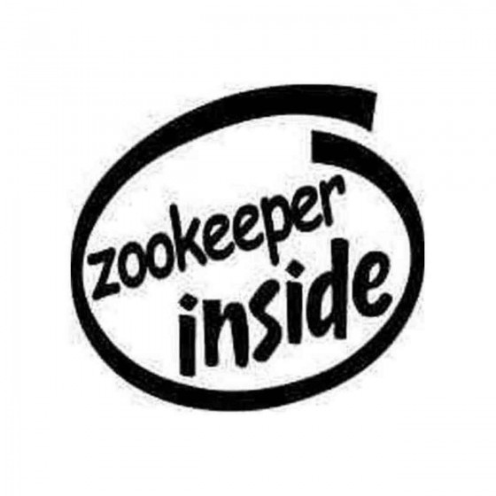 Zookeeper Inside Decal Sticker