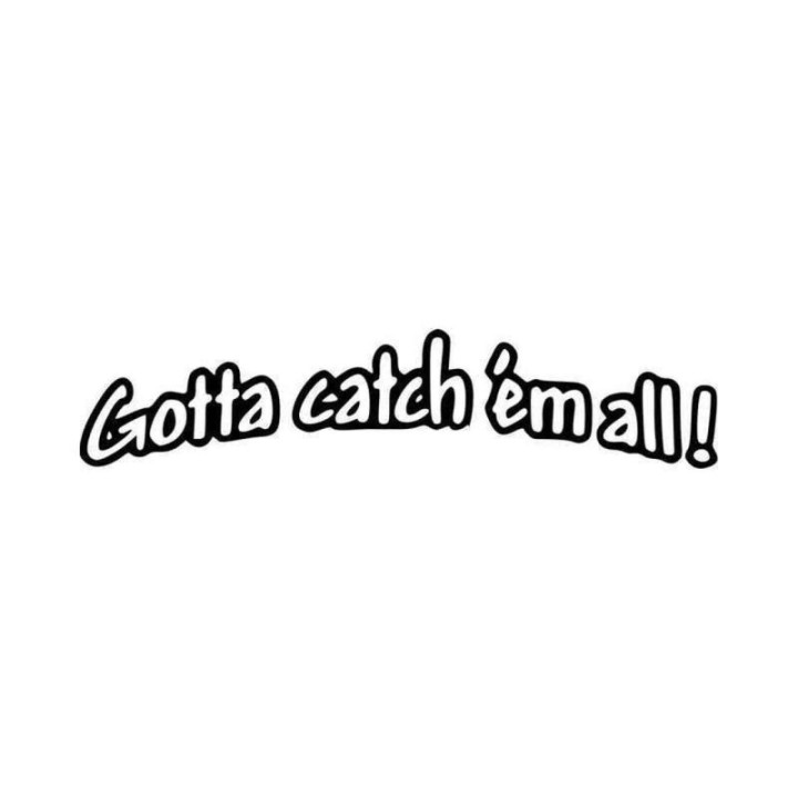 Gotta Catch 'Em All Stickers – Pokémon Decals (2-Pack)
