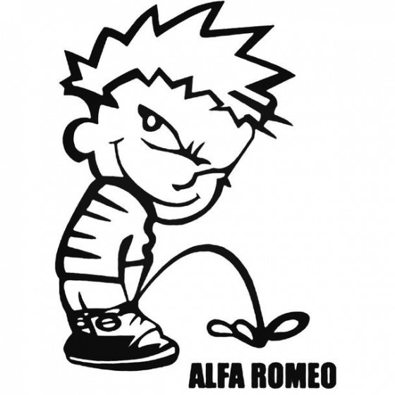 Calvin Pisses Alfa Romeo...