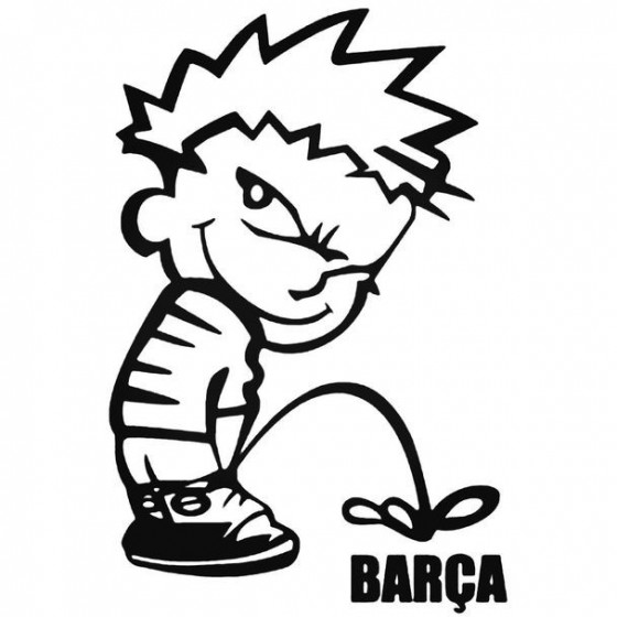 Calvin Pisses Barcelona...