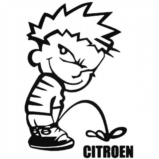Calvin Pisses Citroen...