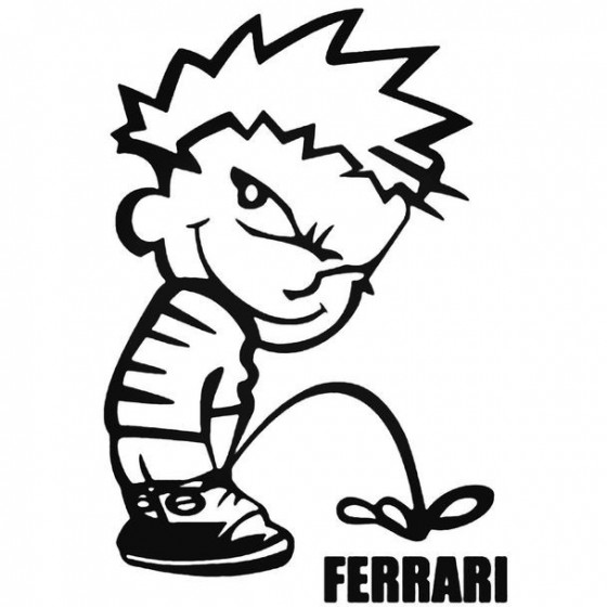 Calvin Pisses Ferrari...