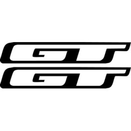 GT Bikes Outline Stickers – BMX Cycling Vinyl Decals (2-Pack)