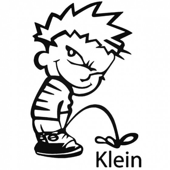 Calvin Pisses Klein Decal...