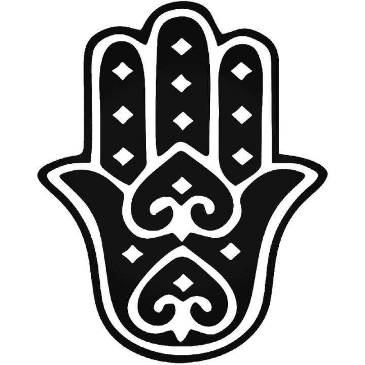 Hamsa Hand Stickers – Evil Eye Khamsa Decals (2-Pack)