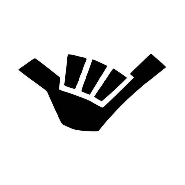 Buy Hang Loose Shaka Brah Vinyl Decal Sticker Online