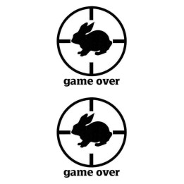 Buy Hare Sitting Under The Gun Game Ostyle Decal Sticker Online
