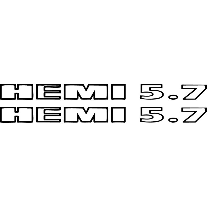 Hemi Power Ram Stickers – Dodge Mopar V8 Muscle Decals (2-Pack)