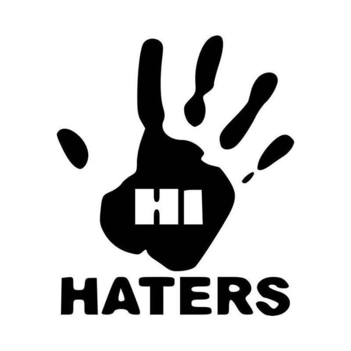 Hi Haters Stickers – Funny Slogan Decals (2-Pack)
