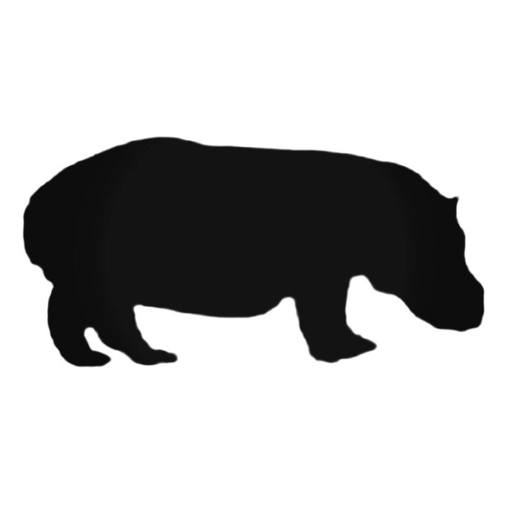 Buy Hippopotamus Decal Sticker Online