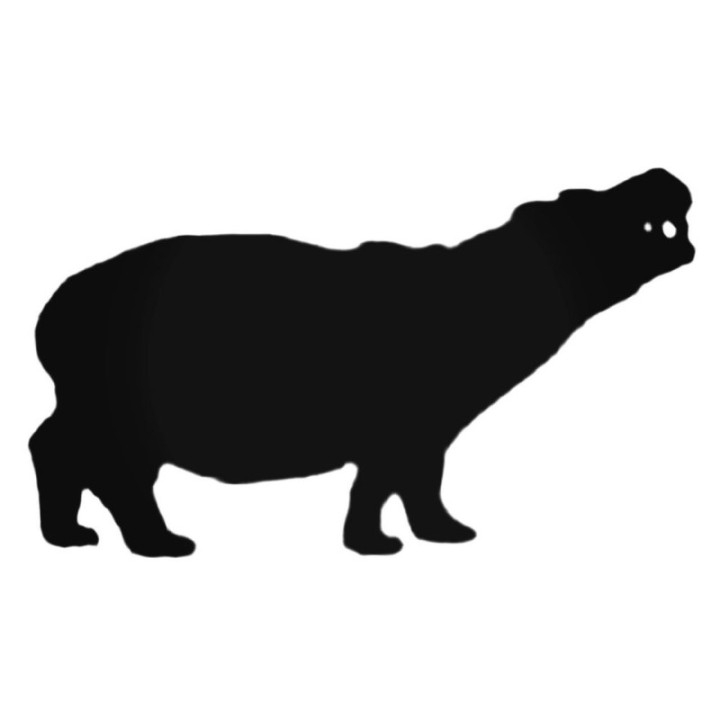 Buy Hippopotamus Smiling Decal Sticker Online