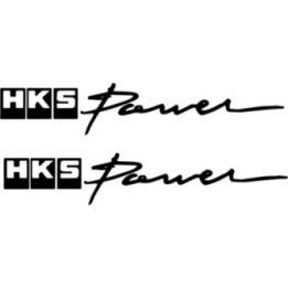 HKS Power Stickers – JDM Turbo Exhaust Car Graphics (2-Pack)