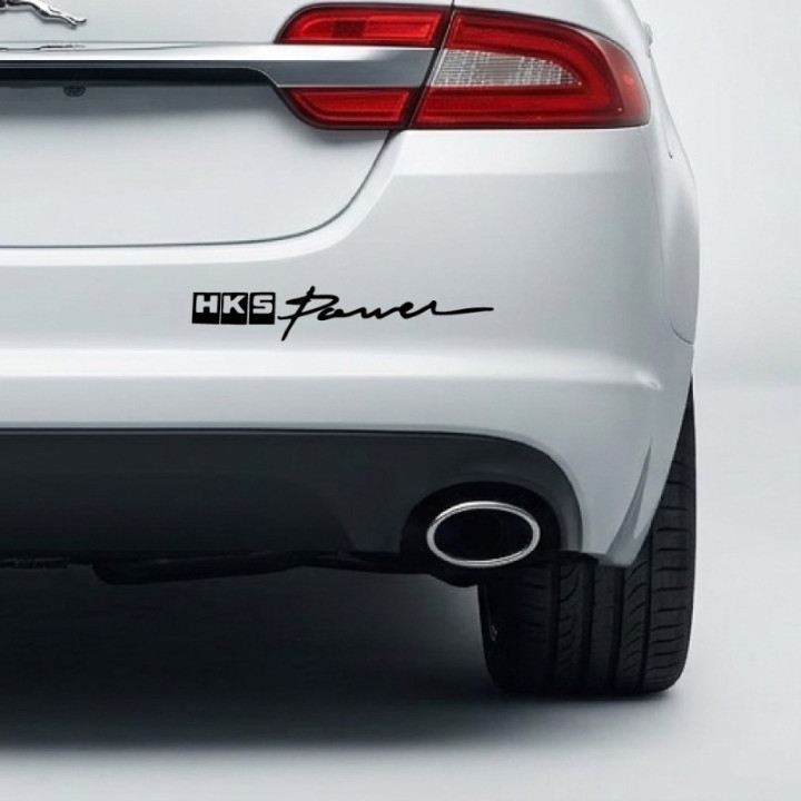 HKS Power Stickers – JDM Turbo Exhaust Car Graphics (2-Pack)