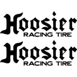Hoosier Racing Tire Stickers – Motorsport Slick Decals (2-Pack)