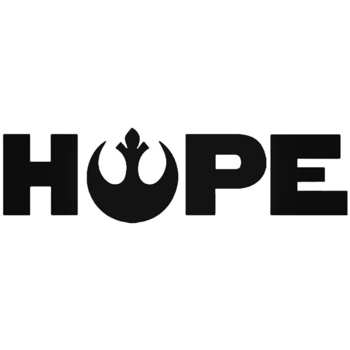 Star Wars Hope Rebel Alliance Stickers (2-Pack)