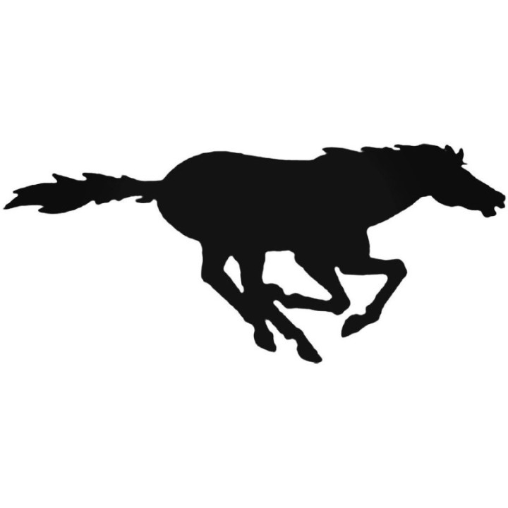 Running Horse Silhouette Stickers – Equestrian Decals (2-Pack)