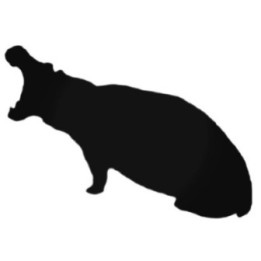 Buy Hungry Hippopotamus Decal Sticker Online