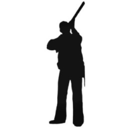 Hunter Silhouette Stickers – Shooting Hunting Decals (2-Pack)