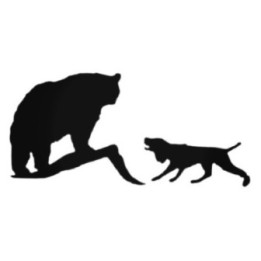 Bear Hunting Dog Stickers – Bear Hunt Hound Decals (2-Pack)