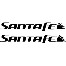 Hyundai Santa Fe Stickers – SUV CM DM TM Model Decals (2-Pack)