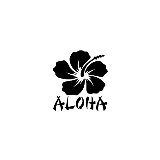 Aloha Die Cut Vinyl Decal