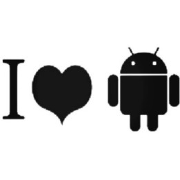 I Love Android Stickers – Robot Mascot Decals (2-Pack)