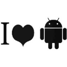 I Love Android Stickers – Android Robot Decals (2-Pack)