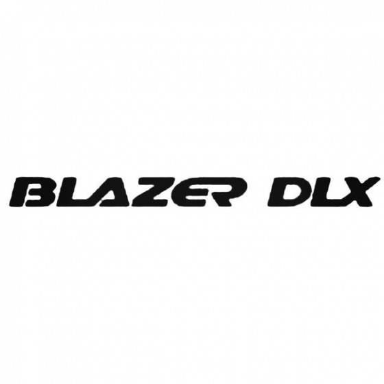 Chevrolet Blazer Dlx Decal...