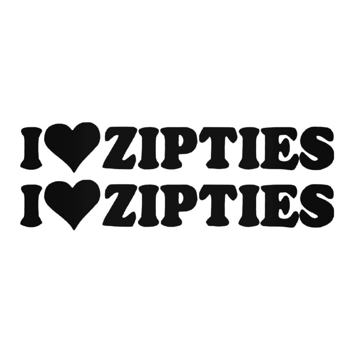 Buy I Love Zipties Jdm Japanese Decal Sticker Online
