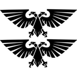 Imperial Aquila Stickers – Warhammer 40K Eagle Decals (2-Pack)