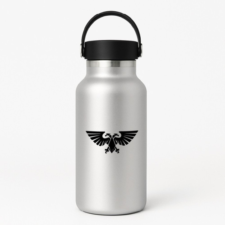 Imperial Aquila Stickers – Warhammer 40K Eagle Decals (2-Pack)