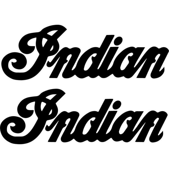Indian Motorcycles Stickers – Scout Chief Challenger Cruiser Decals (2-Pack)