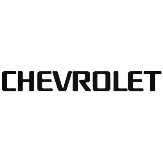 2x Chevrolet Text Logo...
