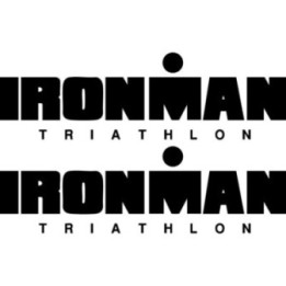 IRONMAN Triathlon M-Dot Vinyl Stickers 2-Pack