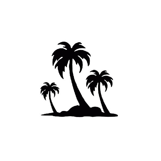 Island Palm Die Cut Vinyl...