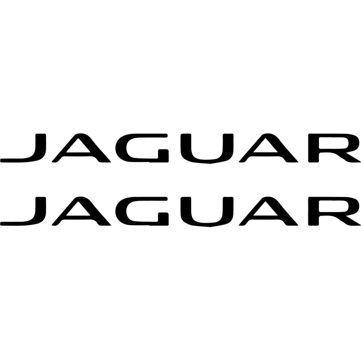 Jaguar Script Wordmark Vinyl Stickers 2-Pack