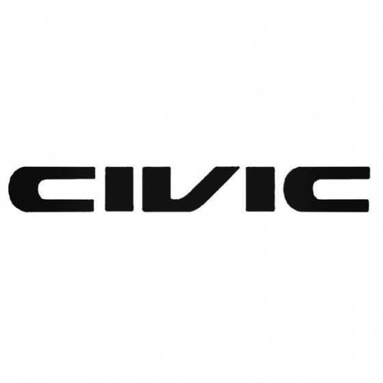 Civic 3 Decal Sticker