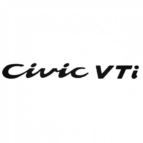 Civic Vti Decal Sticker