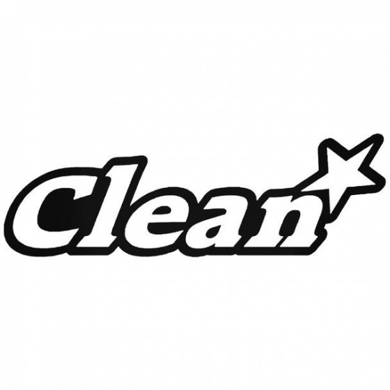 Clean Decal Sticker