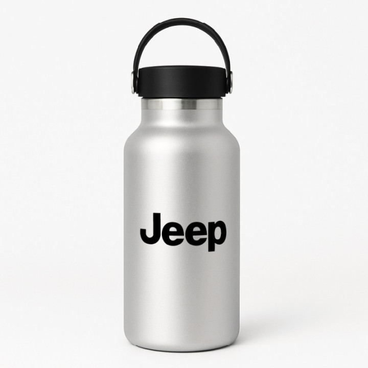 Jeep Logo Stickers - Off-Road Brand Vinyl Decals (2-Pack)