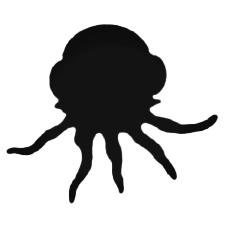 Jellyfish Stickers – Sea Life Silhouette Decals (2-Pack)