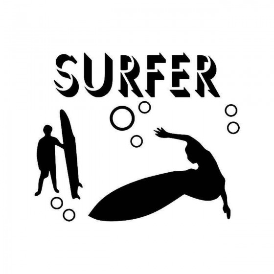 Surfer Surf Vinyl Decal...