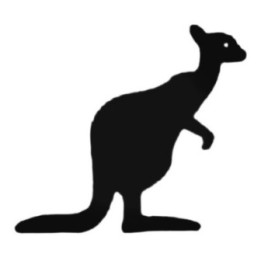 Buy Kangaroo Standing Decal Sticker Online