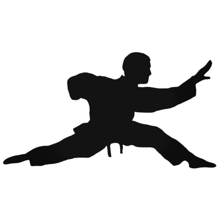 Karate Stance Stickers – Martial Arts Decals (2-Pack)