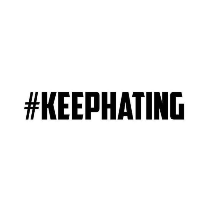 #KeepHating Stickers – Hater Quote Decals (2-Pack)
