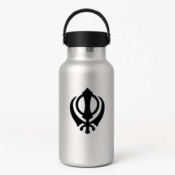 Khanda Stickers – Sikh Symbol Sikhism Decals (2-Pack)