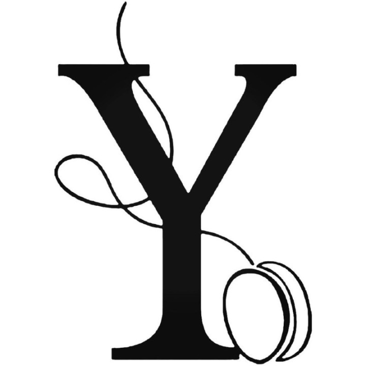 Letter Y Yo-Yo Kids Alphabet Stickers – Name Decals (2-Pack)