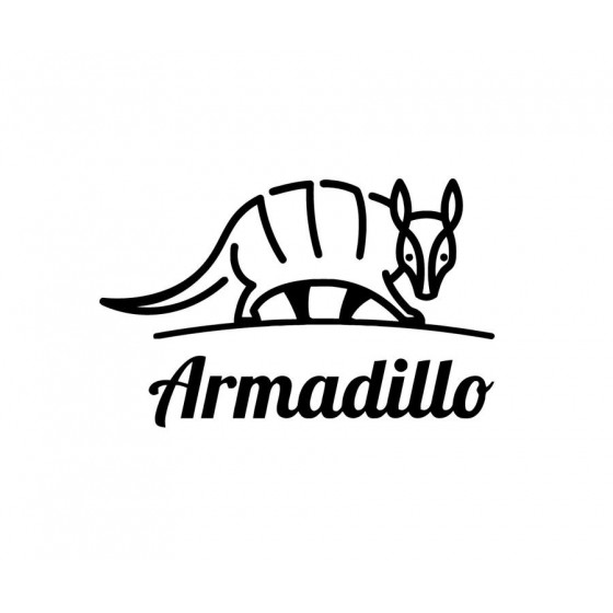 Armadillo Decal Sticker V9