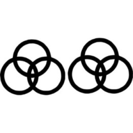 Led Zeppelin Bonham Rings Stickers – IV Symbol (2-Pack)